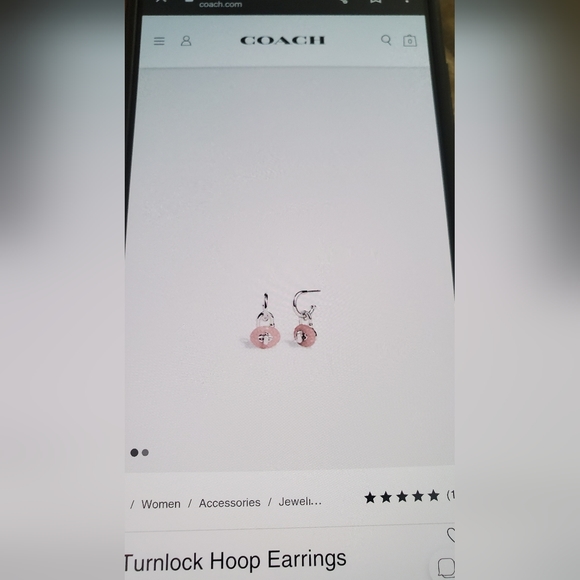 Coach Reserve Chain Turnlock Necklace and Earrings - Picture 2 of 14